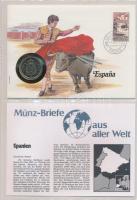 31db-os érmés boríték bélyeggel, bélyegzéssel és tájékoztatókkal szép gyűjtemény igényes, "Münz...