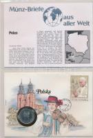 31db-os érmés boríték bélyeggel, bélyegzéssel és tájékoztatókkal szép gyűjtemény igényes, "Münz...