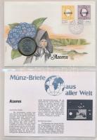 31db-os érmés boríték bélyeggel, bélyegzéssel és tájékoztatókkal szép gyűjtemény igényes, "Münz...