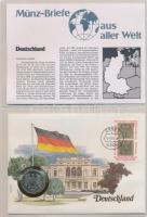 31db-os érmés boríték bélyeggel, bélyegzéssel és tájékoztatókkal szép gyűjtemény igényes, "Münz...