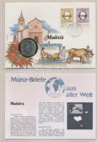 31db-os érmés boríték bélyeggel, bélyegzéssel és tájékoztatókkal szép gyűjtemény igényes, "Münz...