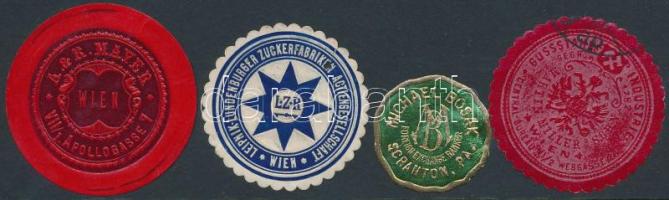 4 db klf osztrák cég pecsétbélyege