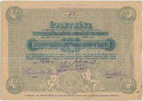 Péteri 1919. "Péteri-i 'Hangya' Fogyasztási és Értékesítő Szövetkezet" üzletrészjegye 50K-ról, szelvényekkel T:III