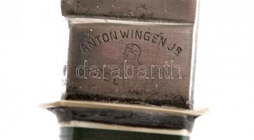 Anton Wingner Jr Solingen vadász kés, szaru markolattal, h:21 cm