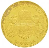 1910KB 10K Au "Ferenc József" Körmöcbánya (3.39g/0.900) T:2 kis szennyeződés
Hungary 1910...