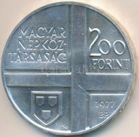 1977. 200Ft Ag "Festők II. / Mányoki Ádám" T:BU ujjlenyomat 
Adamo EM53