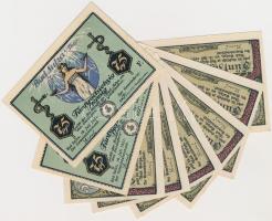 Németország / Weimari Köztársaság / Bad Sulza 1921. 50pf (6x) + 70pf (2x) T:I,I- Germany / Weimar Republic / Bad Sulza 1921. 50pf (6x) + 70pf (2x) C:UNC,AU