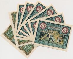 Németország / Weimari Köztársaság / Bad Sulza 1921. 50pf (6x) + 70pf (2x) T:I,I-
Germany / Weimar R...