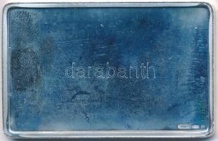 DN "Párizs" jelzett Ag plakett tanúsítvánnyal (25,77g/0.925/50x32mm) T:PP ujjlenyomatos, f...