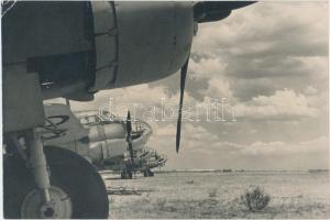 Douglas bombázó repülőgépek fotó, Douglas Bombers photo, 17x26cm
