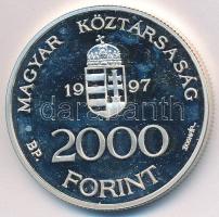 1997. 2000Ft Ag "Integráció az EU-ba-EURO I" T:PP ujjlenyomat