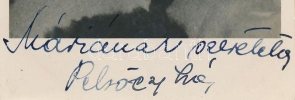 1944 Pelsőczy Irén (1920-?) aláírása fotóképeslapon