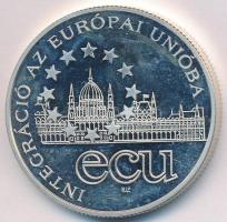 1995. 1000Ft Ag "Integráció az EU-ba-ECU" T:PP ujjlenyomat,felületi karc
