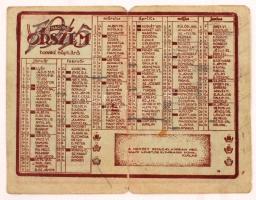 1945 Magyar Őrszem honvéd naptára, papír, 13x16cm