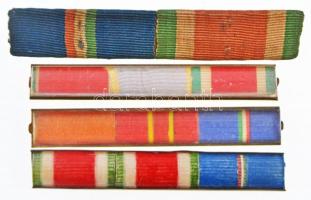 4db-os szalagsáv tétel, összevarrva fém csaton, illetve plasztikkal védett fémcsaton T:vegyes