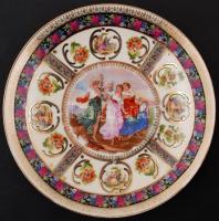 Wille&Co Amsterdam. A három grácia, matricás, jelzett, hibátlan, d:24,5 cm