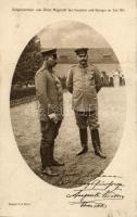 Wilhelm II und Hindenburg, aufgenommen von Ihrer Majestät der Kaiserin und Königin im Juli 1915; herausgeben vom Central Komitee vom Roten Kreuz / Wilhelm II, Hindenburg, by Auguste Victoria; Red Cross call (fl)
