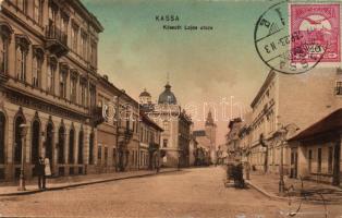 Kassa, Kosice; Kossuth Lajos utca, Fritscke Vilmos Európa kávéháza / street, cafe (r)