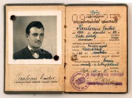 1942 Gépjárművezetői engedély,  fényképes igazolvány