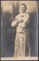 cca 1910 Balaton József szakács fotólap