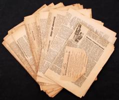 1956 A forradalom alatt megjelent újságok. Összesen 45 db különböző, nagyrészt jó állapotú újság a a forradalom híreivel.