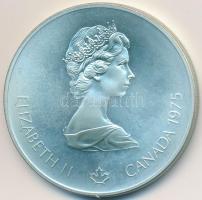 Kanada 1975. 5$ Ag "Montreali olimpia - Toronyugró" T:1 Canada 1975. 5 Dollars Ag "Montreal Olympic Games - Platform Diver" C:UNC