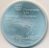 Kanada 1975. 5$ Ag "Montreali olimpia - Toronyugró" T:1
Canada 1975. 5 Dollars Ag "M...