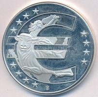 2012. "10 éves az Euro" ezüstözött, aranyozott fém emlékérem (40mm) T:PP ujjlenyomat
2012...