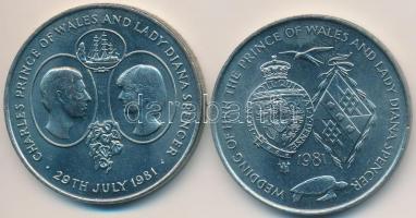 Szt. Ilona 1981. 25P "Károly herceg és Diana" + Ascension-sziget 1981. 25P "Károly he...