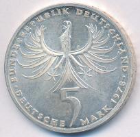 NSZK 1978F 5M Ag "Balthasar Neumann" T:PP ujjlenyomat FRG 1978F 5 Mark "Death of Balthasar Neumann" C:PP fingerprint