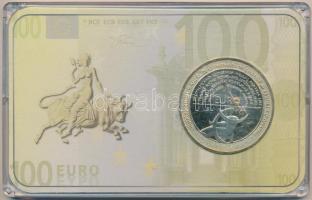 Németország 2001. "Pénznem váltás" aranyozott fém emlékérem dísztokban T:PP
Germany 2001....