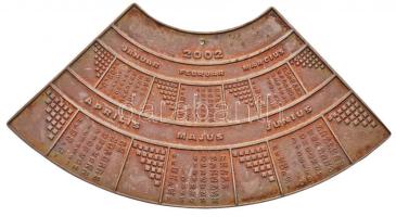 2002. Fém naptárérem (58x105mm) T:2