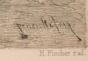 Különféle rézkarcok: Niederlandische Schule, Lagernde Zigeuner, stb, 4db ebből 3db jelzett, 11x13cm,...