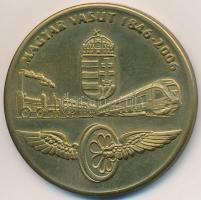 DN "Magyar Államvasutak Részvénytársaság / Kell a vasút Európában" aranyozott fém emlékére...