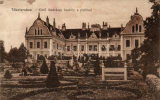 Tőketerebes, Trebisov; Gróf Andrássy-kastély, park / castle