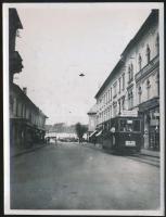 cca 1930 Nagyszeben Alsóváros villamos fotó 9x12 cm