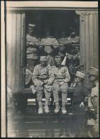 cca 1916 Képek a háborúból: Szerb Hadifoglyok szállítása / WW. I. Serbian POW-s 11x17 cm