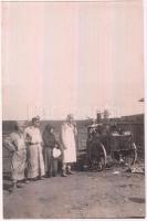 cca 1916 A Háború: Tábori konyha 18x12 cm