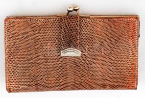 Kígyóbőr pénztárca, 13,5×8×2 cm