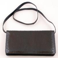 Kígyóbőr retikül, 24×12,5×3,5 cm