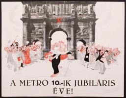 1935 Metro-Goldwyn Mayer plakát, rajzfilmfigurákkal 28x42 cm