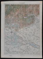 cca 1871-1961 Vegyes térkép tétel: Tátra dombornyomott műanyag térkép, 1:200,000, 17x29cm + orosz ka...