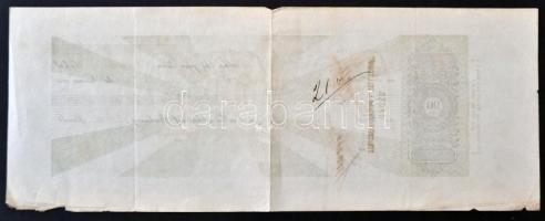 Budapest 1877. Német nyelven kitöltött váltó, "Ofner Strasseneisenbahn Gesellschaft (Villamosva...