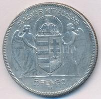 1930. 5P Ag "Horthy jobbra" T:3  Adamo P8