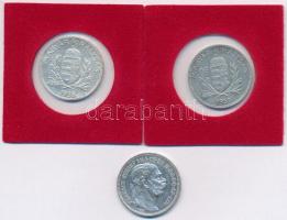 1915. 1K Ag "Ferenc József" + 1938-1939. 1P Ag (2x) T:2