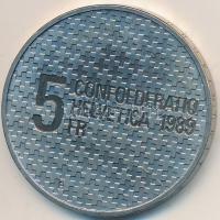 Svájc 1989B 5Fr Cu-Ni "Henri Guisan - Mozgósítása" T:1-
Switzerland 1989B 5 Francs Cu-Ni ...