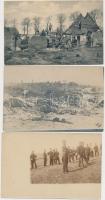 128 db RÉGI főként katonai témájú képeslap, és néhány városképes lap, vegyes minőségű, benne több fo...