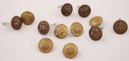 6+6 db cserkész és repülős gomb