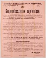 1940 Szappankészletek bejelentésére felszólító plakát 40x60 cm