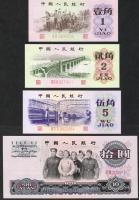 Kína/Kínai Népköztársaság 1962-65. 1J,2J,10Y + 1972. 5J T:I